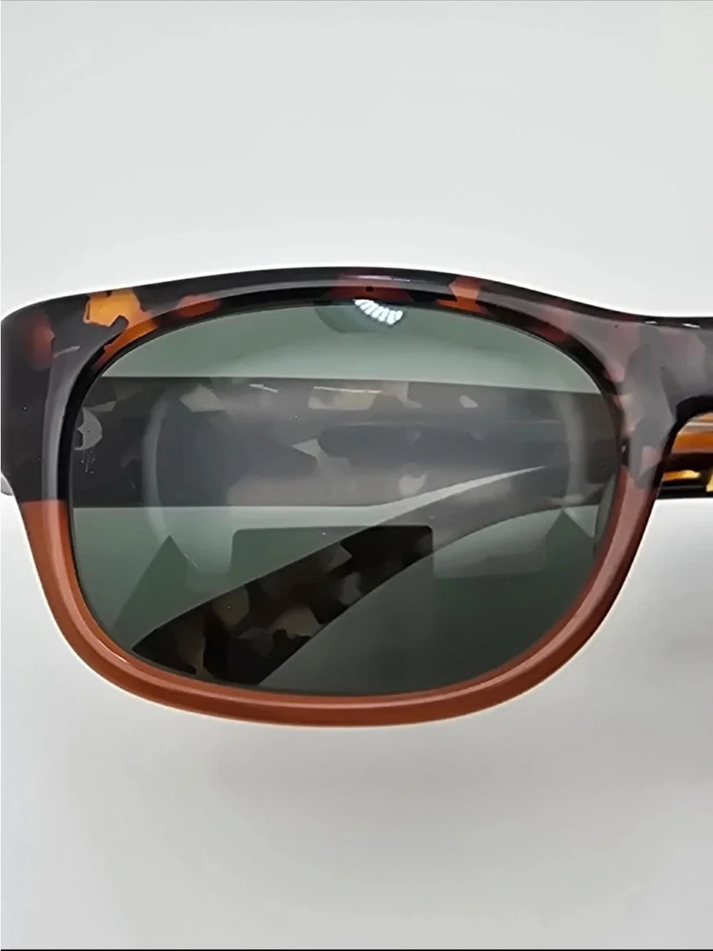 Ray-Ban Vintage Tortoiseshell Frame Sunglasses with Green Lenses